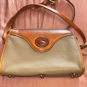 Dooney & Bourke Brown and Tan Leather Shoulder Bag